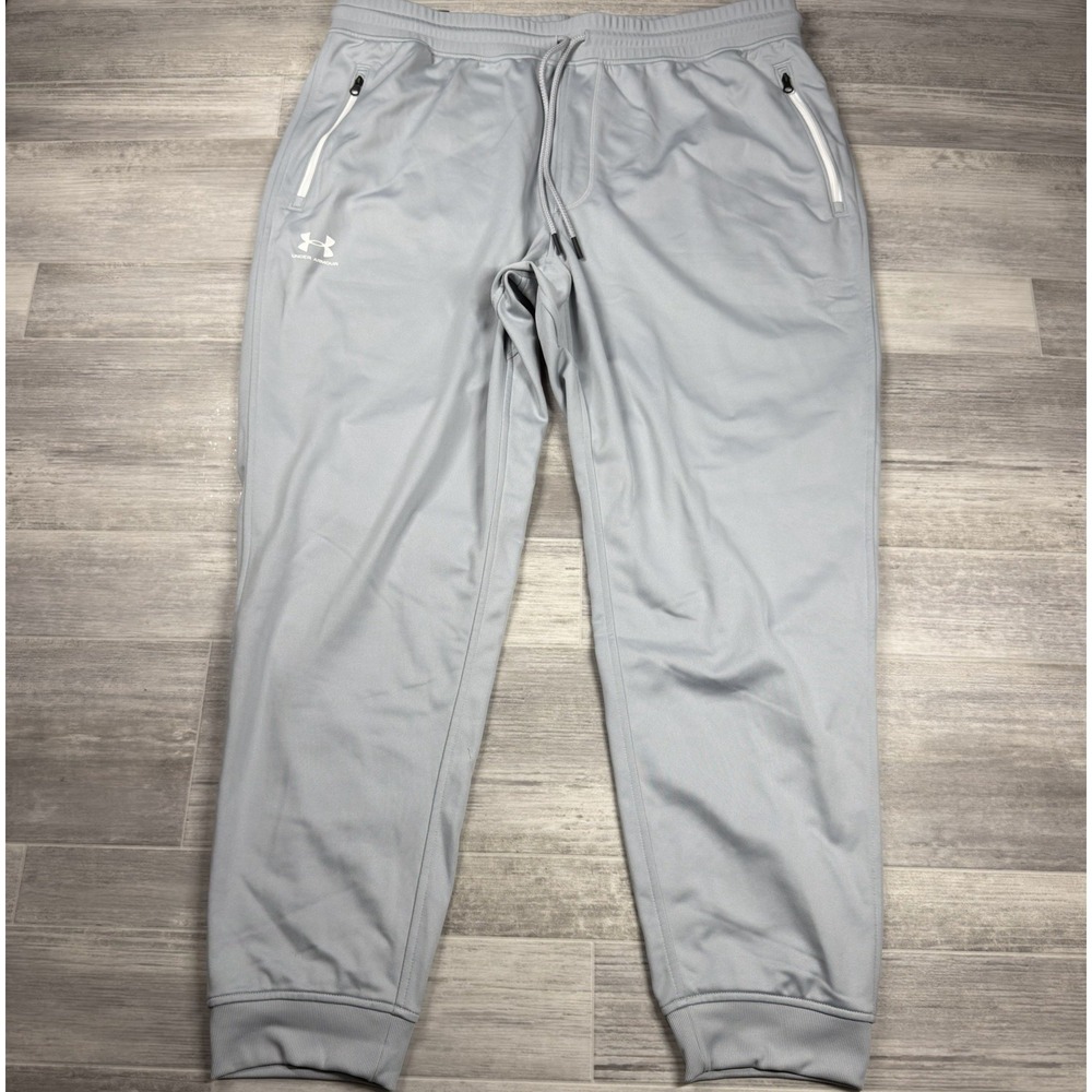 Under Armour UA Sportstyle Joggers Men's 2XL Mod Gray Quick Dry 1290261-011 NWT